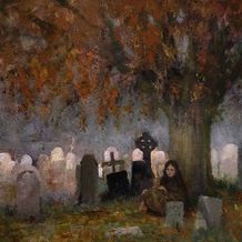 The Little Beggar in the Graveyard (commission)  - James Cowper